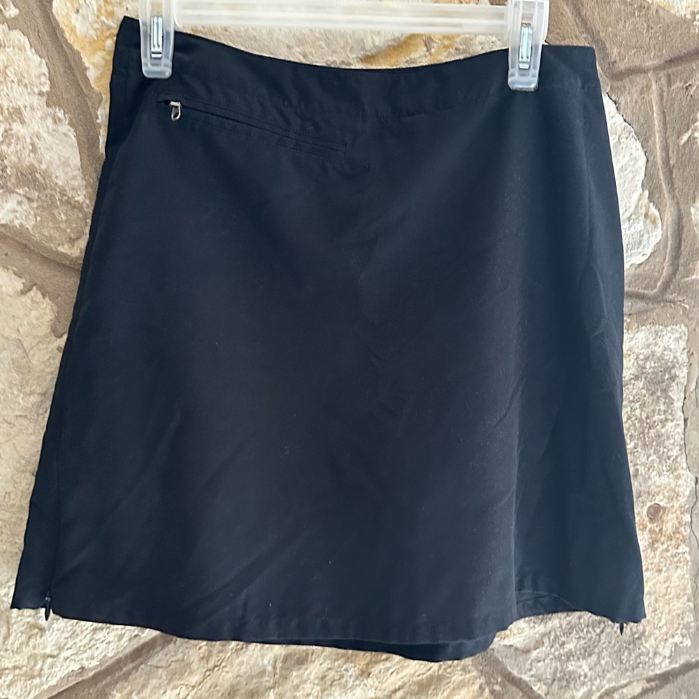 Patagonia Womens Side Zip Slit Pocket Duway Athletic Active Skirt Skort Size 6